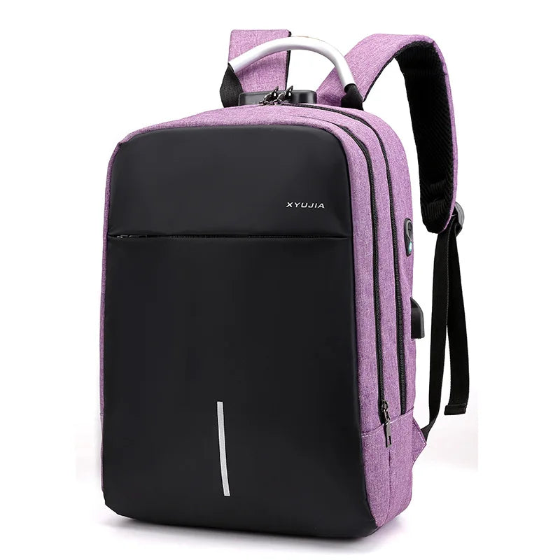 USB Charging Backpack Women Schoolbag Anti Theft Business Travel Bag