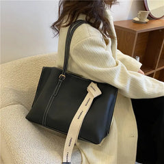 New Brown Leather Shoulder Bag Large Tote Shopper