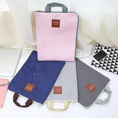 Large Canvas A4 File Folder Document Bag Business Briefcase Paper Storage