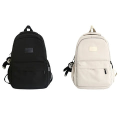 Large Capacity Nylon College Bookbag for Student Teenagers Girls