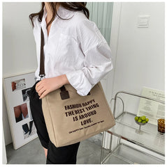 Large Capacity Women's Canvas Shoulder Bag Messenger Tote Handbags