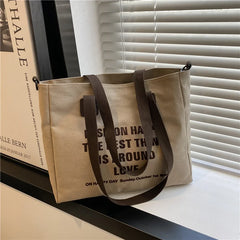 Large Capacity Women's Canvas Shoulder Bag Messenger Tote Handbags