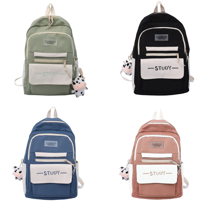 Large Capacity Nylon Backpack Travel Rucksack Casual Daypack