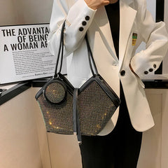 Bright Diamond One Shoulder Tote Bag for Women