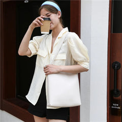 Large Capacity Bucket Bag PU Leather Shoulder Bags for Women