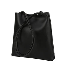 Large Capacity Bucket Bag PU Leather Shoulder Bags for Women