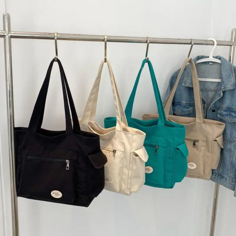 Large Capacity Canvas Bag for Women and College Students Tote