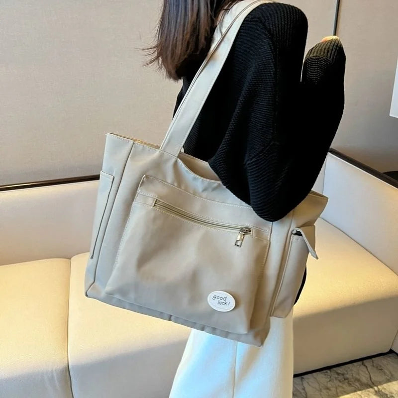 Large Capacity Canvas Bag for Women and College Students Tote