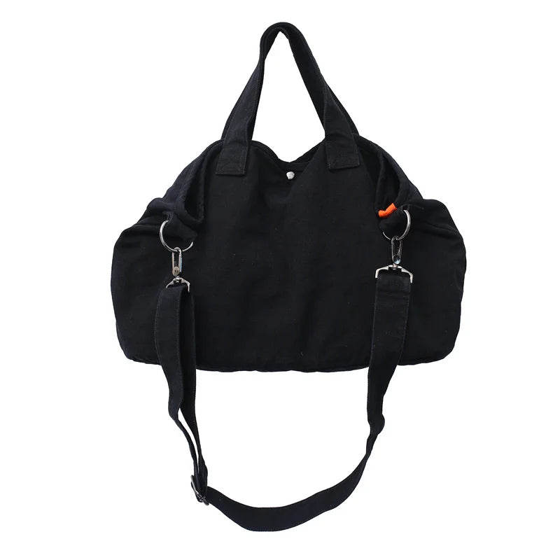 Large Capacity Soft Denim Shoulder Bag for Women