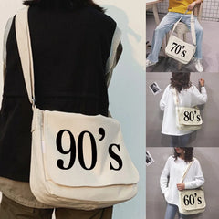 Canvas Shoulder Bag for Women Japanese Harajuku Diagonal Bag