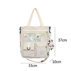 Large Capacity Student Shoulder Bags Waterproof Handbag