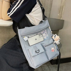 Large Capacity Student Shoulder Bags Waterproof Handbag