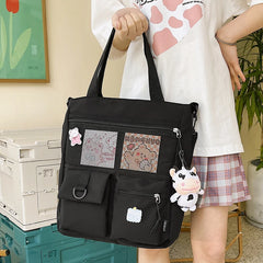 Large Capacity Student Shoulder Bags Waterproof Handbag
