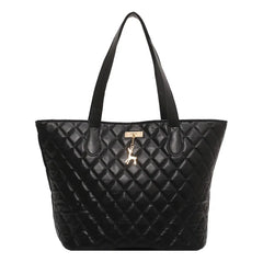 Large Capacity Diamond Check Bag Women's Tote Casual Handbag