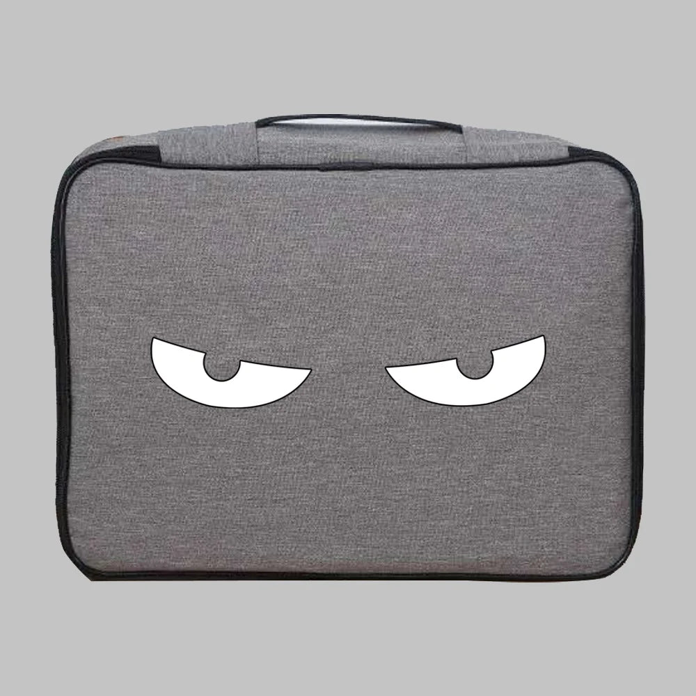 Large Capacity Document Organizer Bags Chest Print Home Travel Storage