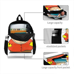 Cartman Yellow Angry Circle Cartoon Backpack