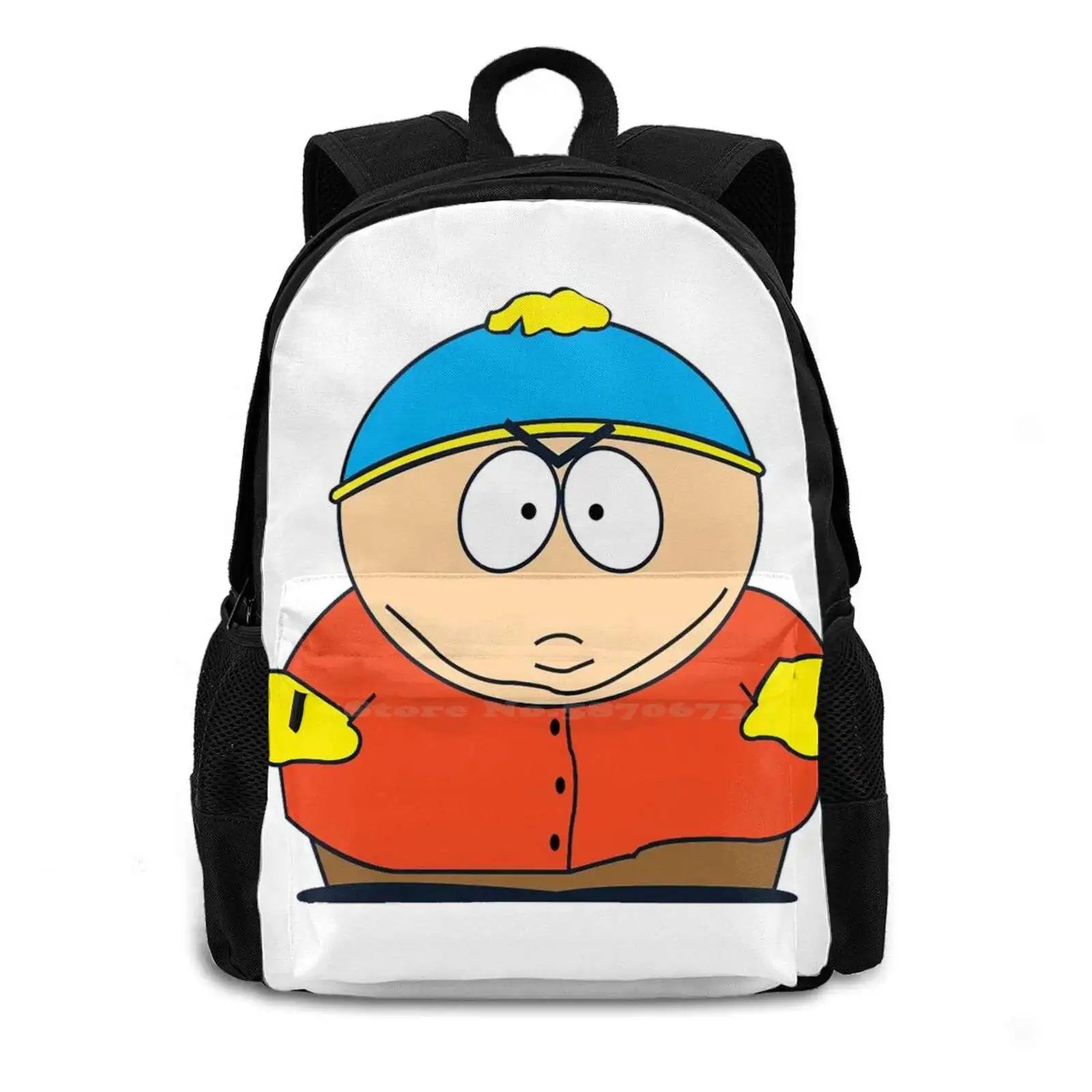 Cartman Yellow Angry Circle Cartoon Backpack