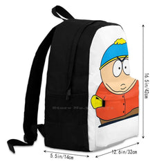 Cartman Yellow Angry Circle Cartoon Backpack