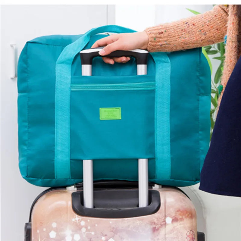 Large Capacity Weekend Bag Waterproof Travel Carry-On Luggage