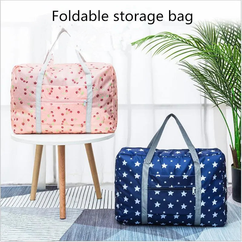 Large Foldable Travel Bag Waterproof Storage Carry On Luggage Packing Cube