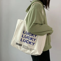 Large Capacity Folded Canvas Women Shopping Bags Casual Ladies Shopper Handbag S