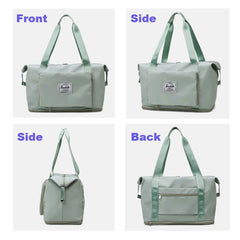 Large-Capacity Foldable Travel Bag Waterproof Duffel Tote Crossbody
