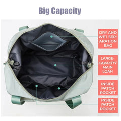 Large-Capacity Foldable Travel Bag Waterproof Duffel Tote Crossbody