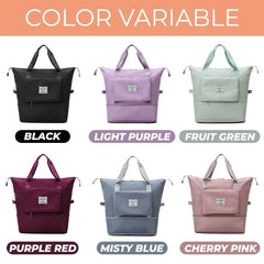 Large-Capacity Foldable Travel Bag Waterproof Duffel Tote Crossbody