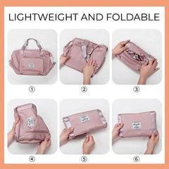 Large Capacity Folding Travel Bag Waterproof Duffel Fabric Bag