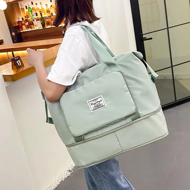 Large Capacity Folding Travel Bags Waterproof Luggage Tote Handbag