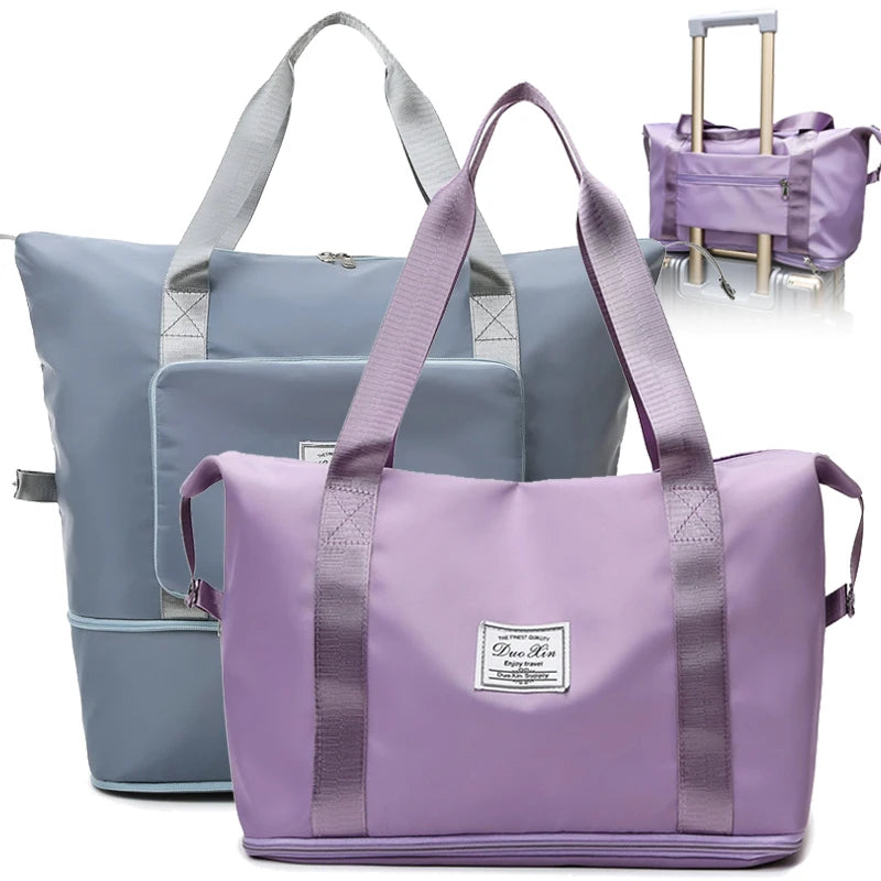Large Capacity Folding Travel Bags Waterproof Luggage Tote Handbag