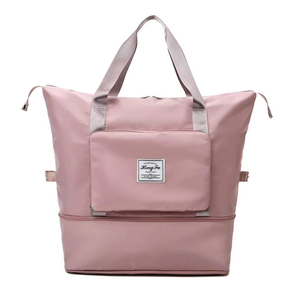 Large Folding Travel Bag Waterproof Duffle Gym Yoga Shoulder Bag