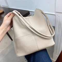 Large-Capacity Handbags Women Tote Pu Leather Autumn Underarm Shoulder Bag