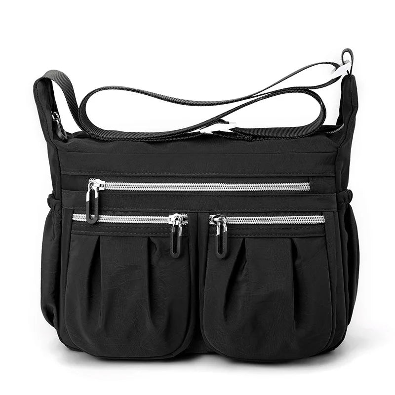 Large Capacity Waterproof Nylon Crossbody Shoulder Bag for Women