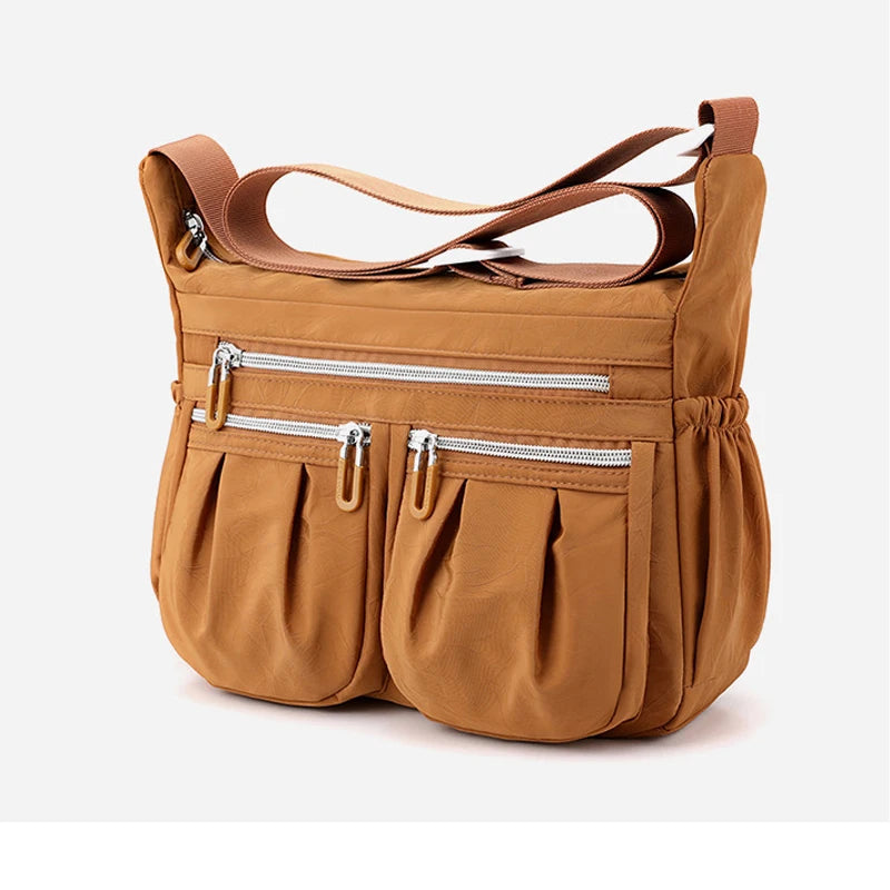 Large Capacity Waterproof Nylon Crossbody Shoulder Bag for Women