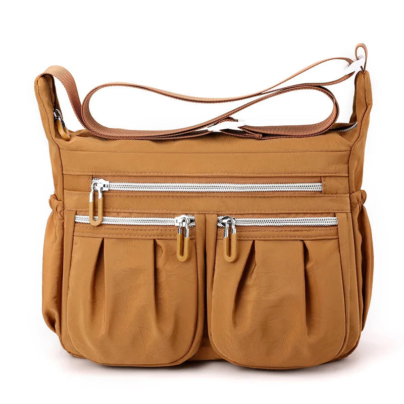 Large Capacity Waterproof Nylon Crossbody Shoulder Bag for Women