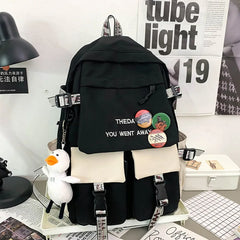 Large Capacity Girl Backpack Female Student School Bags