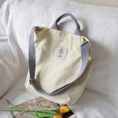 Large Capacity Canvas Shoulder Bag for Women Casual Travel Shopping Tote