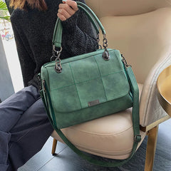 Large Capacity Ladies Frosted Retro Handbag Women's Shoulder Crossbody Bag