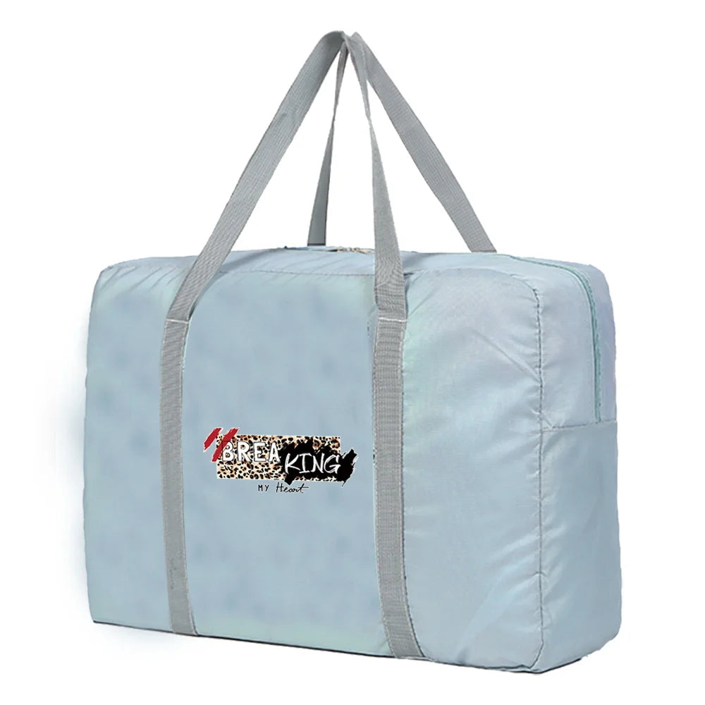 Leopard Travel Bag for Lady Men Weekend Organizer Clothes Storage Hand Luggage T