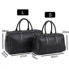 Waterproof PU Leather Travel Bag Shoulder Handbag Fitness Duffle Luggage