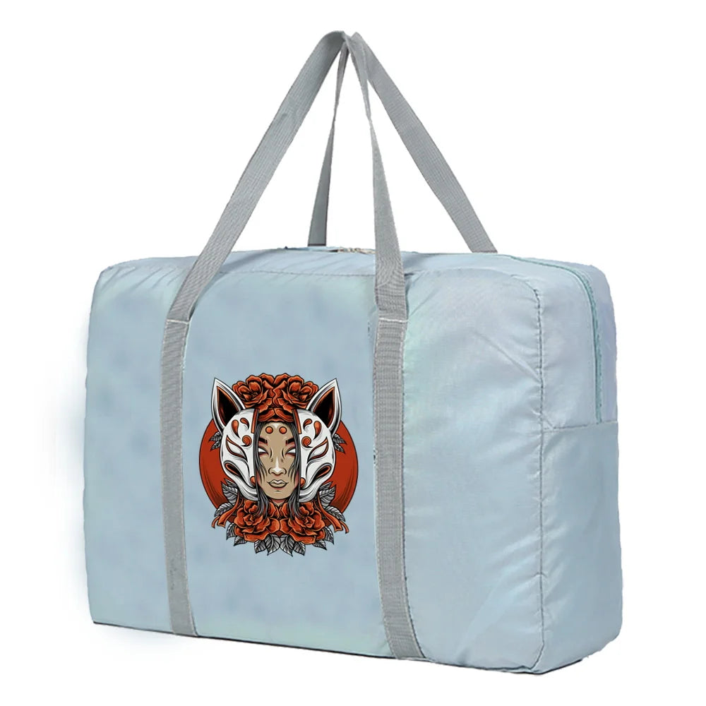 Large Capacity Mask Travel Bag for Lady Men Hand Luggage Tote Weekend Organizer