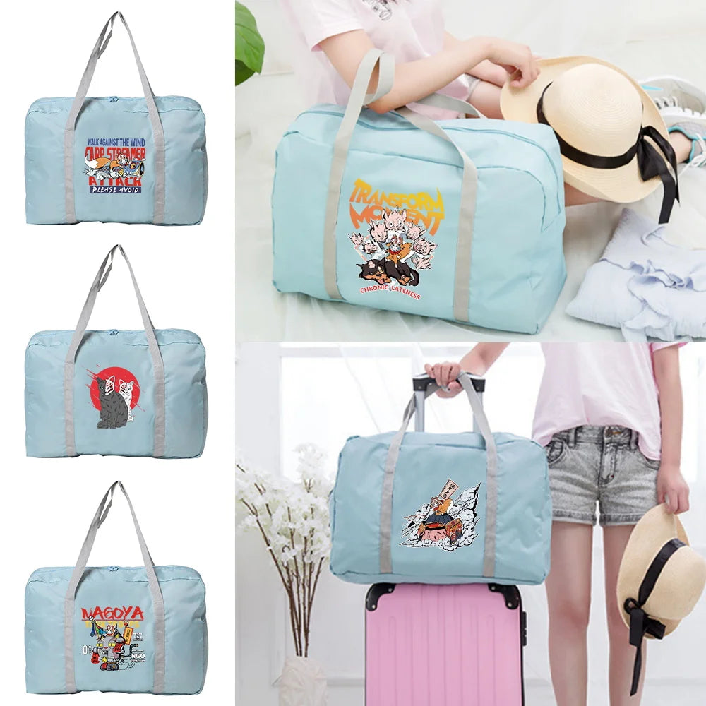Large Capacity Mask Travel Bag for Lady Men Hand Luggage Tote Weekend Organizer