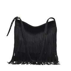Large Capacity Messenger Bags For Women Matte Tassel Shoulder Bags