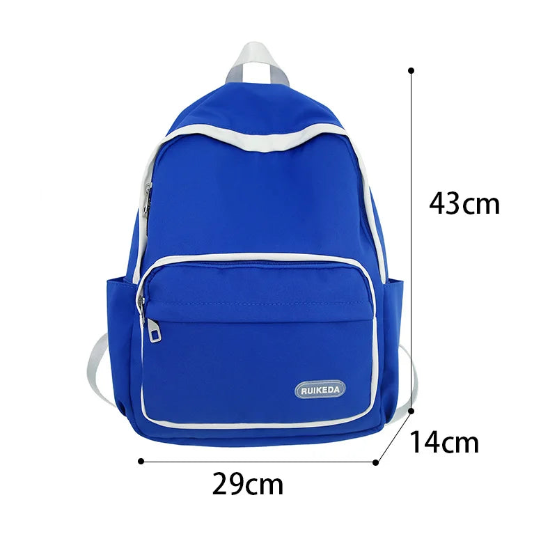 Large Capacity Nylon Backpacks for Women College Style School Bookbag
