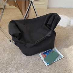 Waterproof Nylon Shoulder Bag Large Capacity Minimalist Style