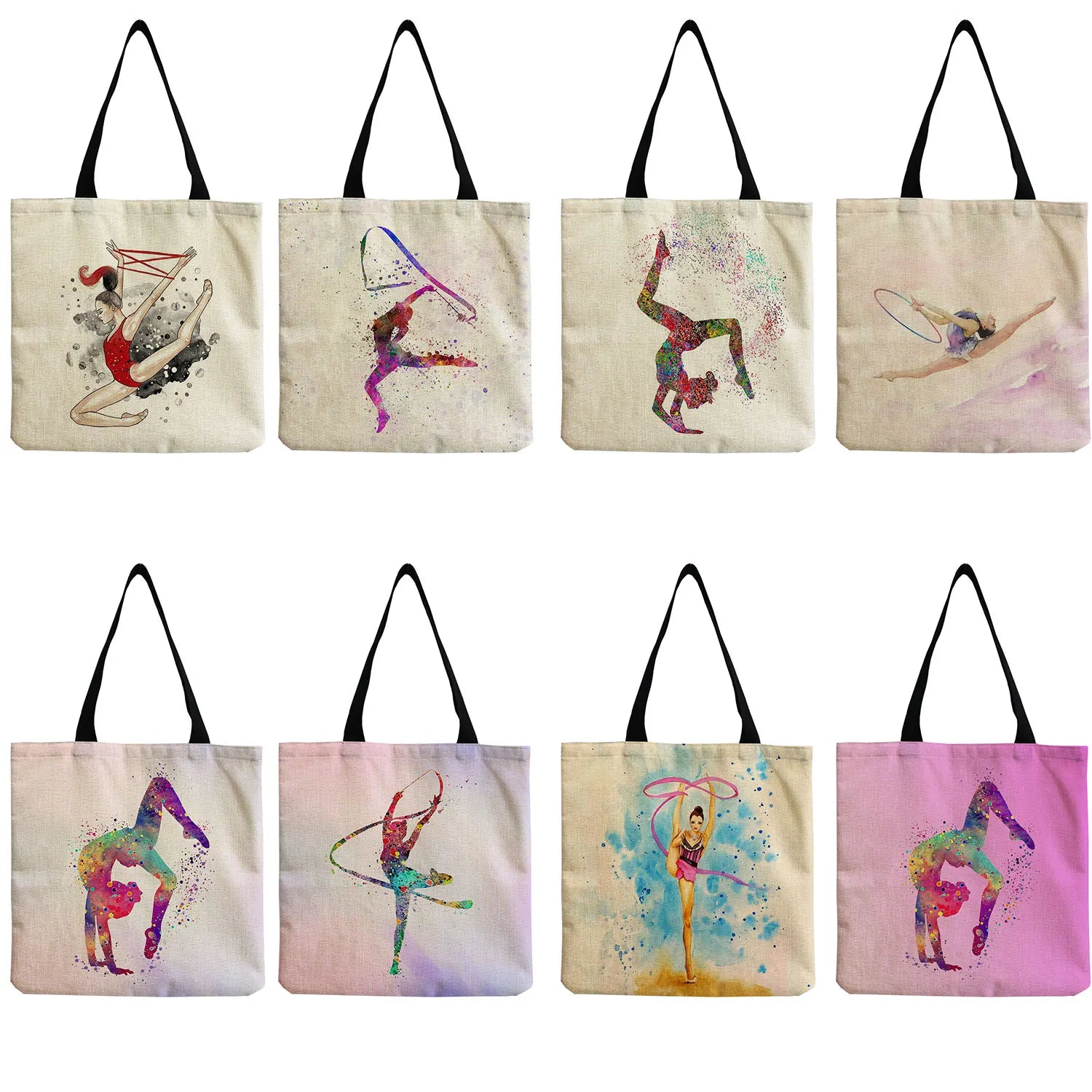 Large Capacity Rhythmic Gymnastics Shopping Bag Women Shoulder Bag Handbag
