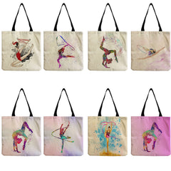 Large Capacity Rhythmic Gymnastics Shopping Bag Women Shoulder Bag Handbag