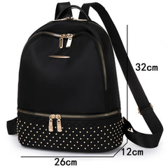 Large Capacity Women Backpack Retro School Bag