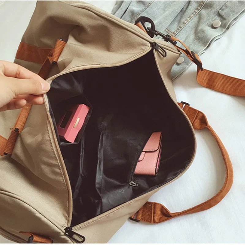 Large Capacity Shoe Bag Shoulder Fitness Bag Women Luggage Sports Bag